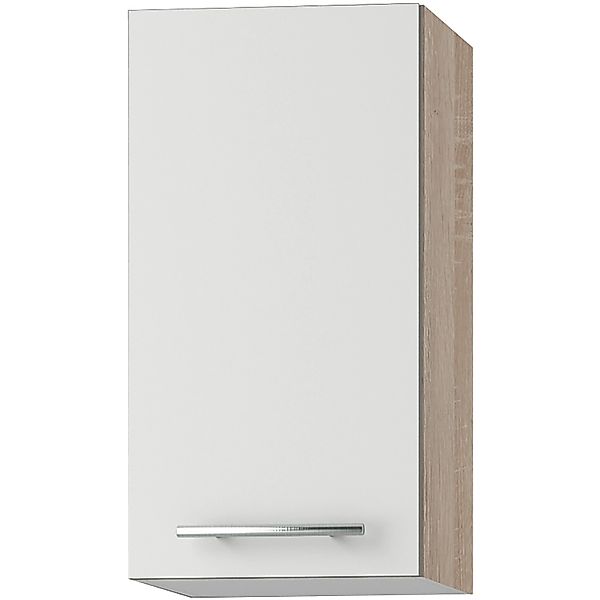 Optifit Küchen-Oberschrank Dakar286 30 cm x 57,6 cm x 34,6 cm Weiß-Eiche günstig online kaufen
