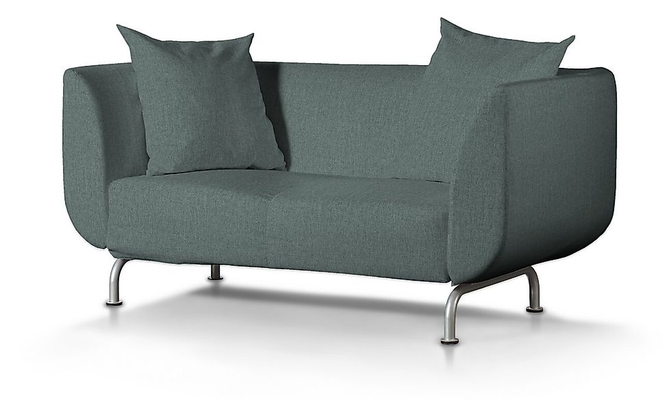 Bezug für Strömstad 2-Sitzer Sofa, grau- blau, Bezug für Sofa Stromstad 2-s günstig online kaufen