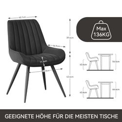 HawthyHome Esszimmerstuhl Stuhlset – Polsterstühle, Moderner günstig online kaufen