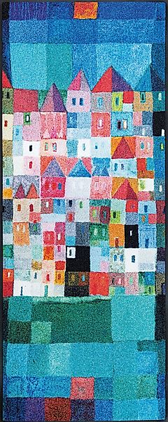 wash+dry by Kleen-Tex Läufer Colourful Houses, günstig online kaufen