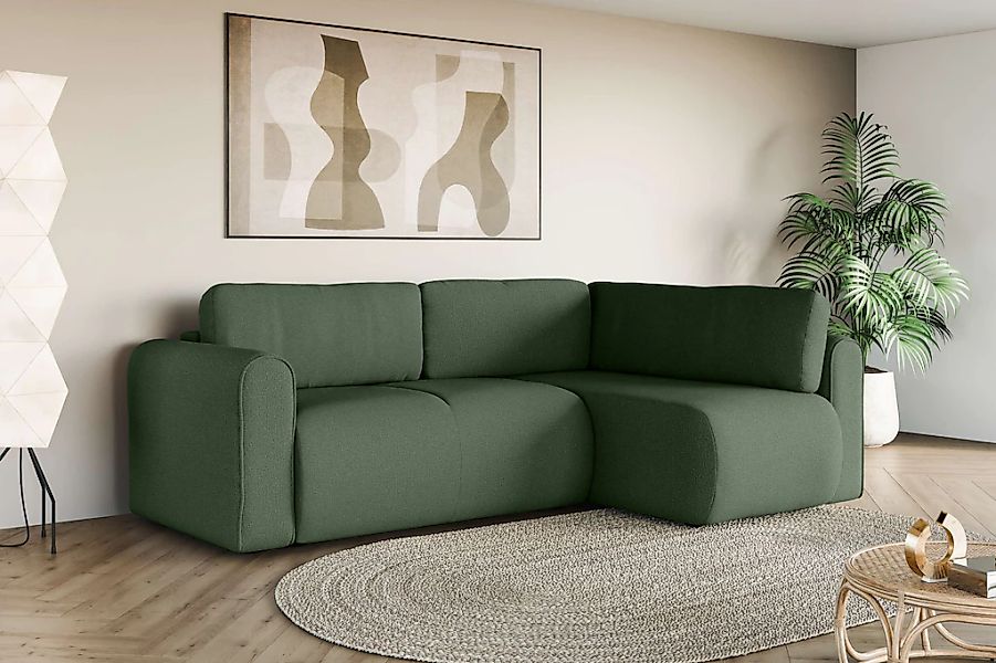 OTTO home Ecksofa "Zacharia wahlweise Schlafsofa mit Bettkasten, B/T/H 250/ günstig online kaufen