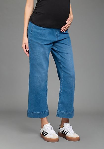 Neun Monate Umstandsjeans "7/8 Loose fit Umstandsjeans" gerader Beinverlauf günstig online kaufen