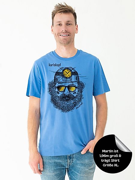 karlskopf Print-Shirt Rundhalsshirt Basic BERGMANN günstig online kaufen