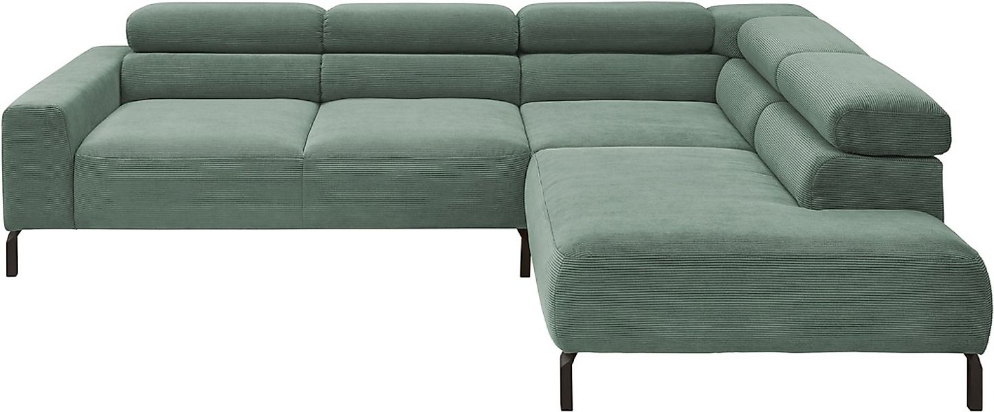 Places of Style Ecksofa "Antonelli, L-Form, inkl. Kopfteilverstellung, Brei günstig online kaufen