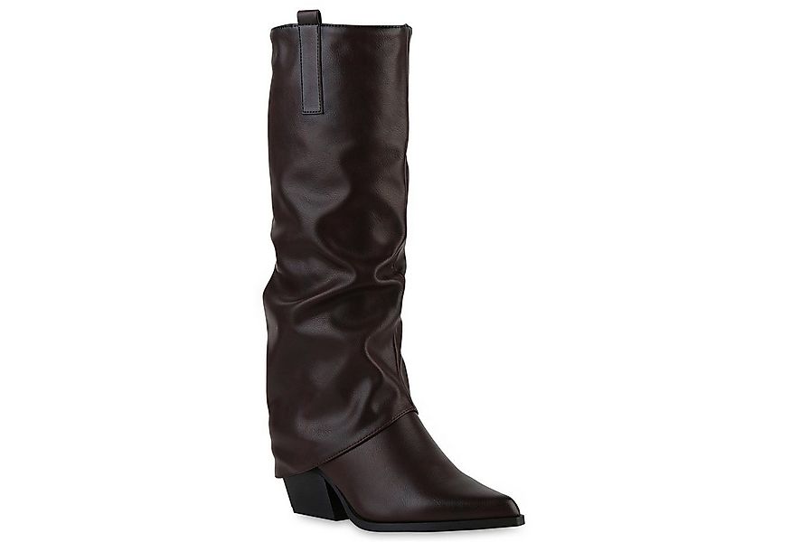 VAN HILL 841793 Cowboystiefel Damen Gefüttert Cowboystiefel Stiefel Spitz H günstig online kaufen