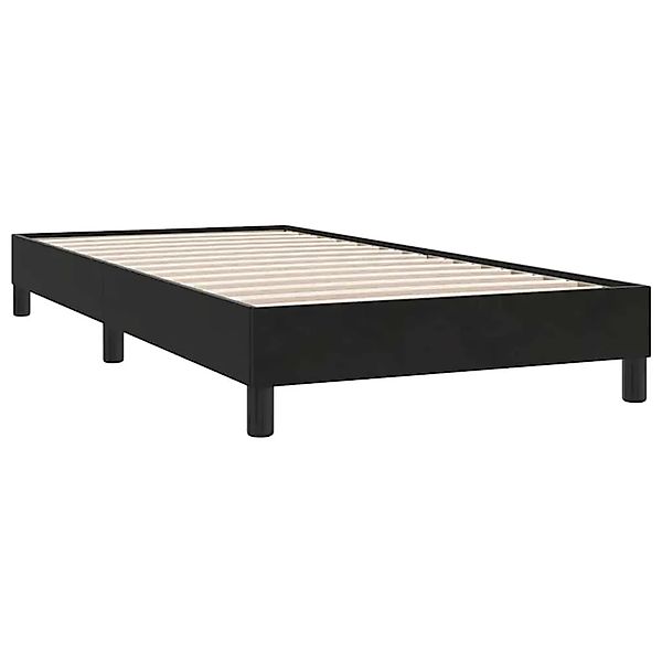 vidaXL Boxspringbett ohne Matratze Schwarz 80x210 cm Samt 3315803 günstig online kaufen