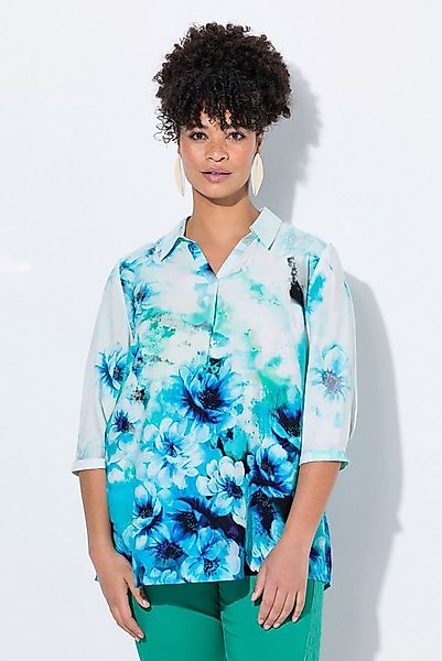 MIAMODA Longbluse Tunika A-Linie Blumen-Verlaufsmuster günstig online kaufen