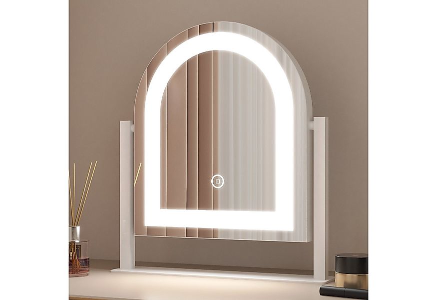 WDWRITTI Schminkspiegel mit beleuchtung Rund Bogen LED Kosmetikspiegel (Tis günstig online kaufen