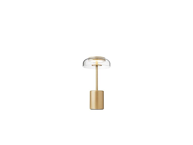 Nuura LED-Akku-Tischlampe Blossi, Höhe 26 cm goldfarben/klar günstig online kaufen