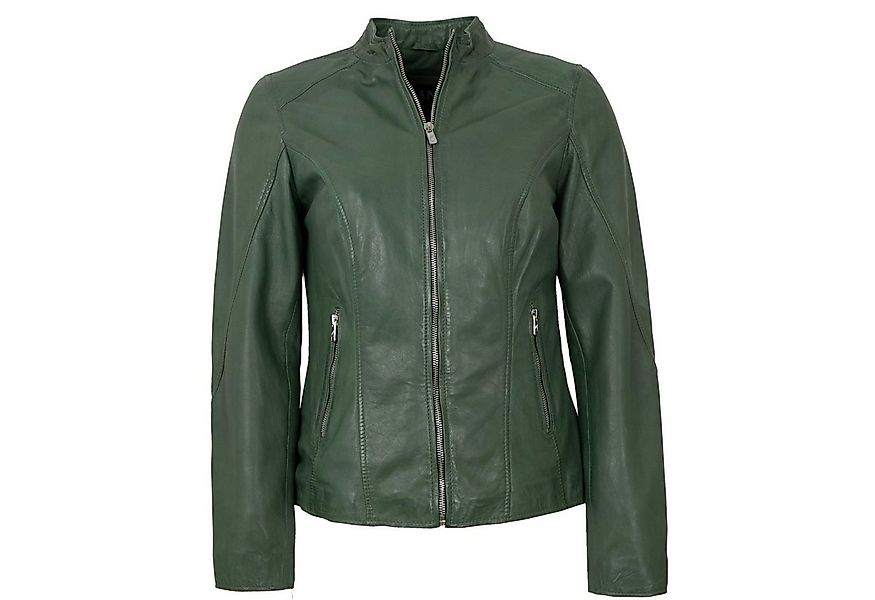 Jilani Lederjacke Fulya Jilani - Damen Lederjacke Lammnappa salbei günstig online kaufen