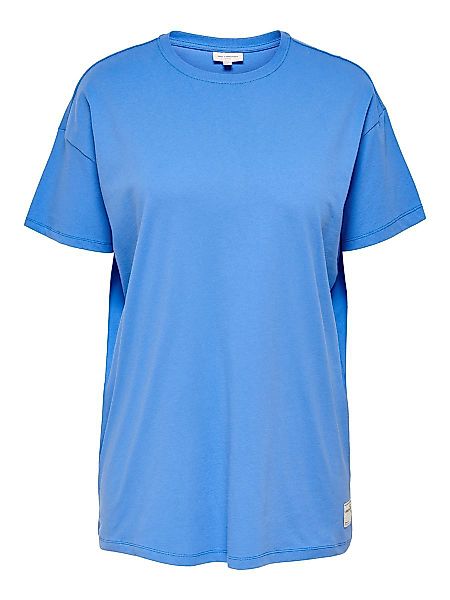 ONLY Curvy Boxy Fit T-shirt Damen Blau günstig online kaufen