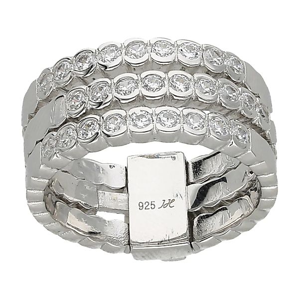 Smart Jewel Silberring "mit Zirkonia Steinen, glanz, Silber 925" günstig online kaufen
