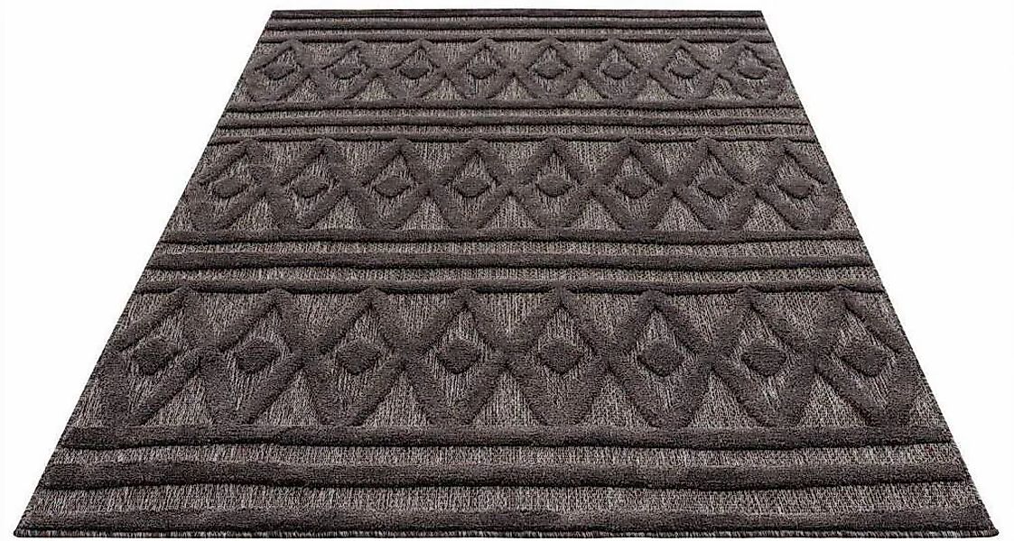 Carpet City "In-& Outdoorteppich Santorini 58538, 3D-Effekt, Raute-Optik" r günstig online kaufen
