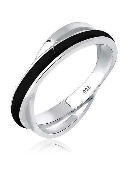 Elli Fingerring Wickelring Emaille 925 Silber günstig online kaufen