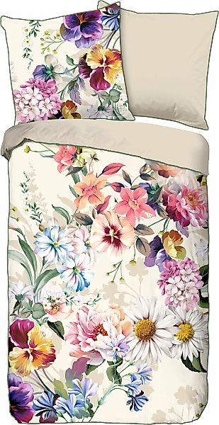 Descanso Wendebettwäsche "Novara" 2 Stk. Baumwolle, Satin, 135x200, Biese, günstig online kaufen