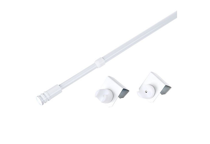 dekondo Klemmstange Gardinenstange "Basic" Klick-fix, weiß, ausziehbar, Fen günstig online kaufen