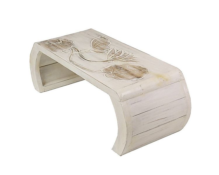 Oriental Galerie Beistelltisch Beistelltisch Brückentisch Weiß Mittel günstig online kaufen