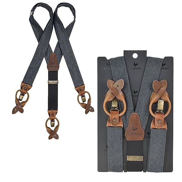 Sir Redman Hosenträger Work Holländer Y-Form Leder, 35mm Trägerbreite, 130c günstig online kaufen