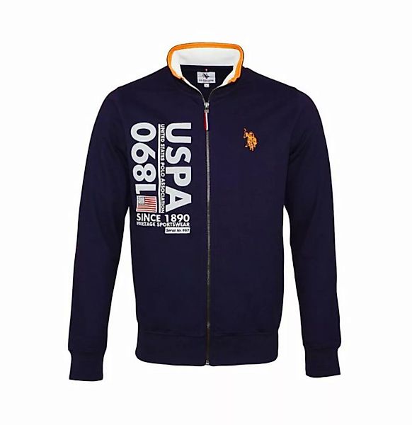 U.S. Polo Assn Sweatjacke Jacke Sweatjacket Full Zip Polojacke mit (1-tlg) günstig online kaufen