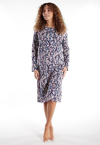 GÖTZBURG Nachthemd Chania mit Rundhalsausschnitt, lange Ärmel, Knöpfe günstig online kaufen