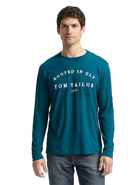 TOM TAILOR Langarmshirt mit Logo Schriftzug günstig online kaufen