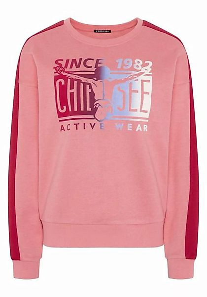 Chiemsee Sweatshirt Sweatshirt im Label-Design mit Kontraststreifen 1 günstig online kaufen