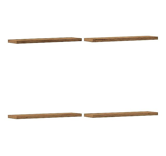 vidaXL Bücherregal Wandregale 4 Stk. Artisan-Eiche 40x20x1,5 cm Holzwerksto günstig online kaufen
