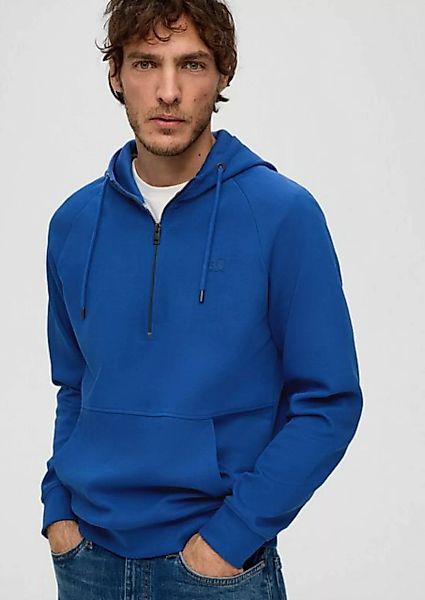 s.Oliver Sweatshirt Hoodie-Sweatshirt aus Baumwollmix Kontrast-Details günstig online kaufen