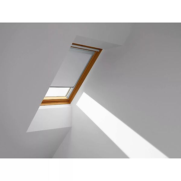Velux Verdunkelungsrollo für Dachfenster Classic DBL U08 4204 Grau günstig online kaufen