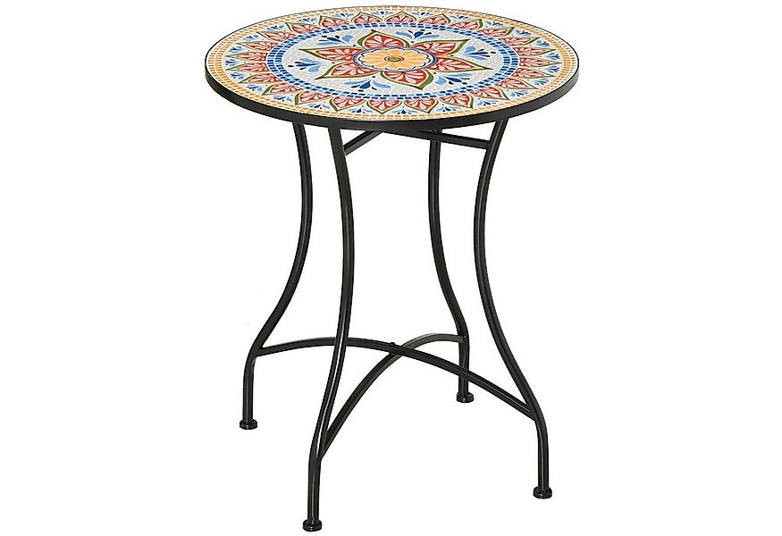 Outsunny Beistelltisch Beistelltisch mit Mosaikplatte (Bistrotisch, 1-St., günstig online kaufen