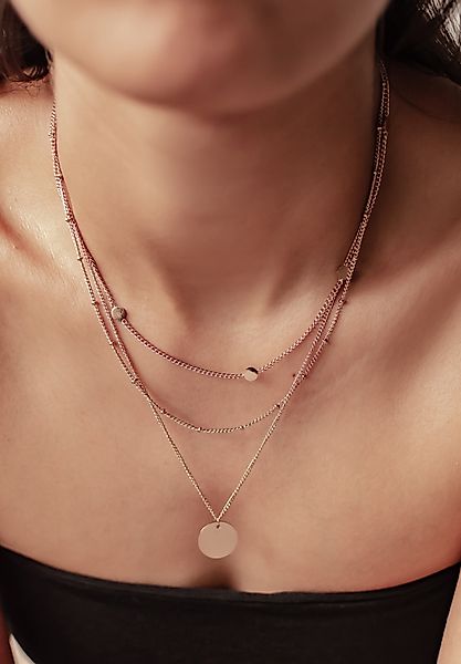 Hey Happiness Collier-Set Geo Plättchen Kette günstig online kaufen