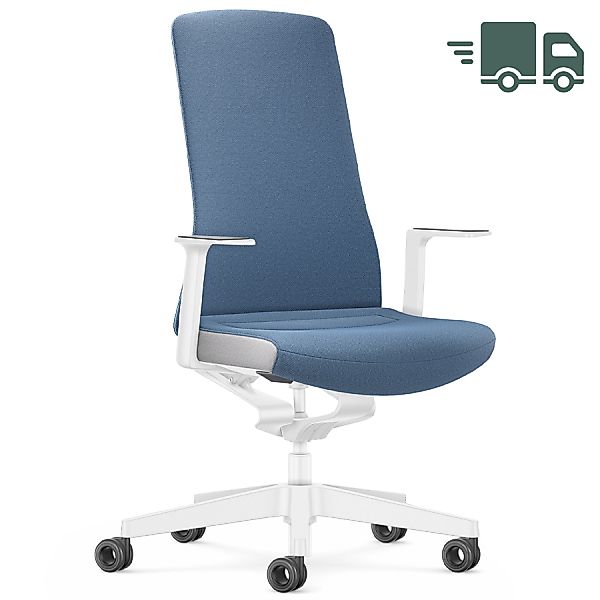 Interstuhl PURE INTERIOR Edition Bürostuhl mit Polsterrücken - Variante bla günstig online kaufen