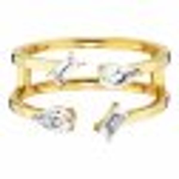 Ring 925 Sterling Silber vergoldet mit Weißtopas günstig online kaufen