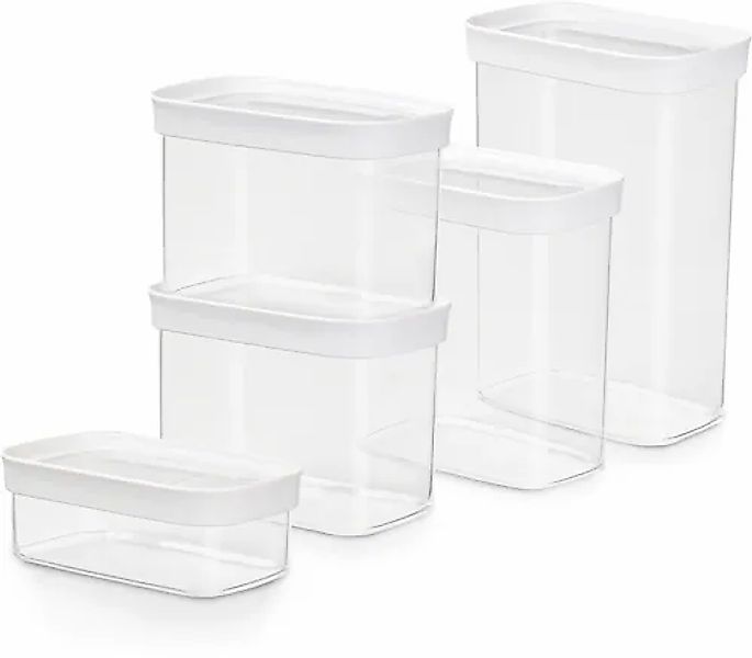 Emsa Vorratsdose »N11428 Optima« Set, 5 Stk. tlg. rechteckig, sicher, hygie günstig online kaufen