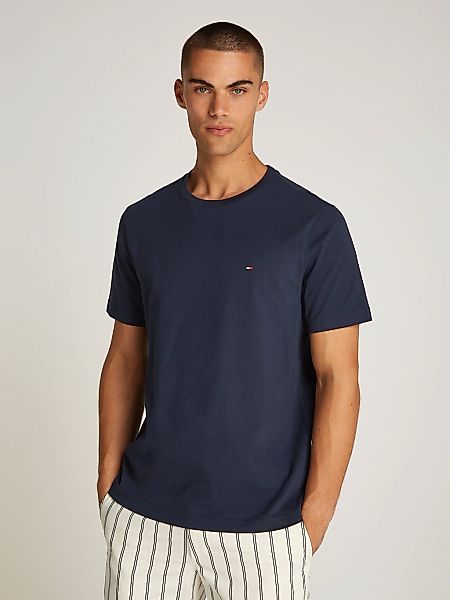 Tommy Hilfiger T-Shirt "ESSENTIAL REG FIT SOLID TEE mit Stickerei und Rundh günstig online kaufen