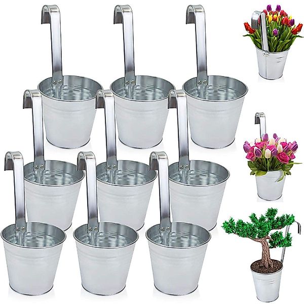astor24 Pflanzkübel Hängetöpfe Zink (Blumentopf Garten günstig online kaufen
