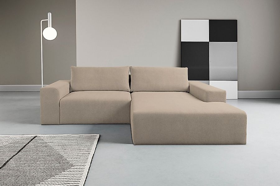 WERK2 Ecksofa "Rio, elegant & bequem, Breite 262 cm, L-Form" Puristisches D günstig online kaufen