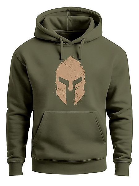 Neverless Hoodie Hoodie Herren Print Sparta-Helm Aufdruck Gladiator Krieger günstig online kaufen
