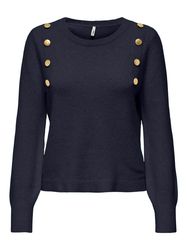 ONLY Strickpullover ONLJEANETT LIFE LS BUTTON günstig online kaufen