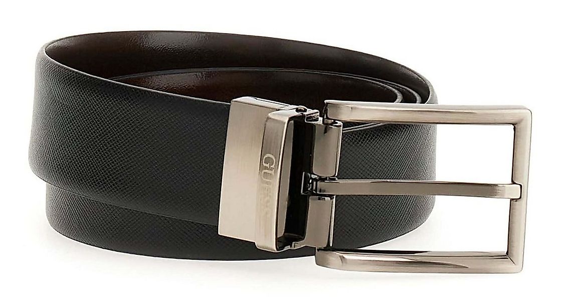 Guess Ledergürtel Adjustable and Reversible Leather Belt aus echtem Leder günstig online kaufen