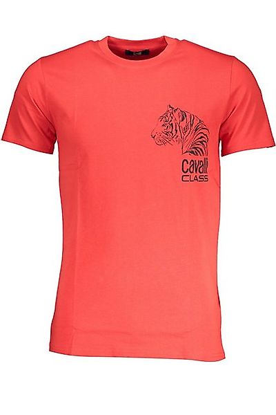 Cavalli Class T-Shirt Stylisches rotes Herren T-Shirt mit Rundhals und günstig online kaufen