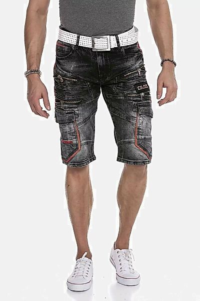 Cipo & Baxx Jogg Pants "Bermuda & Short", mit Reißverschluss-Verzierungen, günstig online kaufen