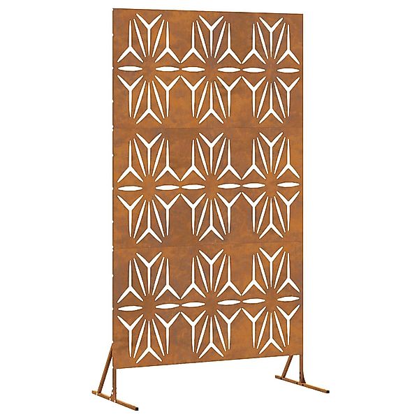 vidaXL Gartenzaun Metallzaunpanel Wetterstahl Groß Dekorative günstig online kaufen