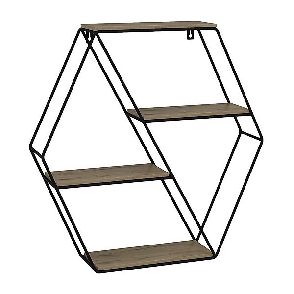 Vicco Bücherregal Fyrk, Eiche/Schwarz, 51 x günstig online kaufen