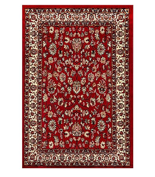 Vimoda Orientteppich Klassischer Teppich Kurzflor in Grün, Beige, Rot & Gra günstig online kaufen