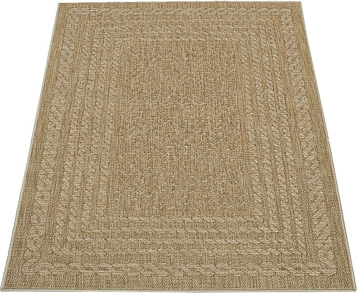 Paco Home Teppich »Liege 390«, rechteckig, 4 mm Höhe, Flachgewebe, melierte günstig online kaufen