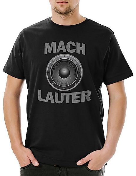 Urban Backwoods Print-Shirt Mach Lauter Herren T-Shirt Techno Club DJ Party günstig online kaufen