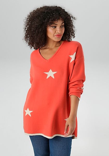 Aniston PLUS Strickpullover, Vokuhila - hinten etwas länger geschnitten - N günstig online kaufen