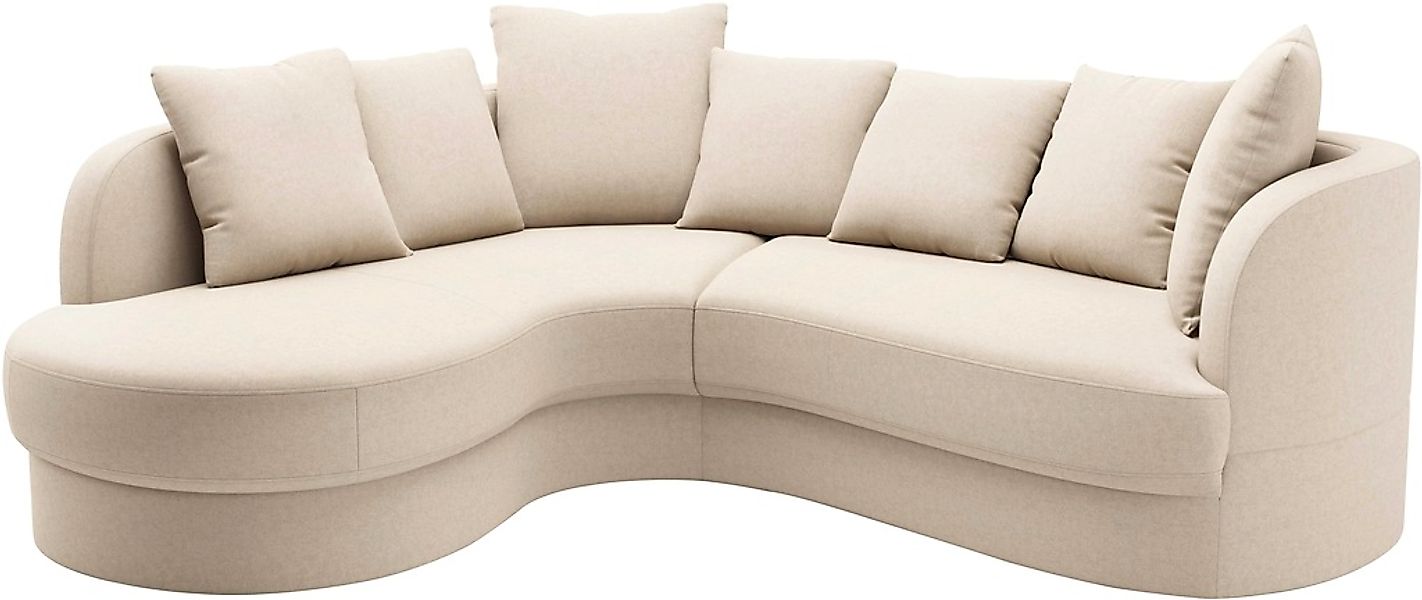 sit&more Ecksofa »Samba L-Form«, moderne organische Form, inkl. 7 loser Rüc günstig online kaufen