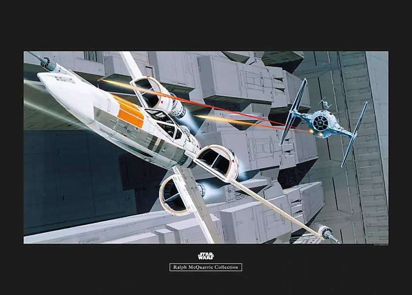 Komar Poster "Star Wars Classic RMQ X-Wing vs TIE-Fighter", Star Wars, (1 S günstig online kaufen